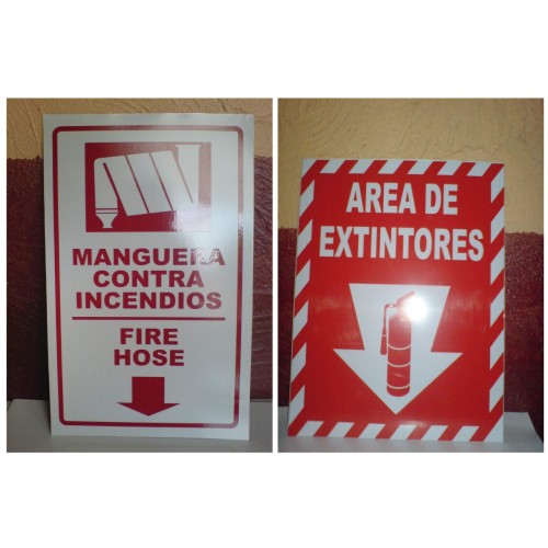 Señales Contra Incendio en Viniles Reflectivos